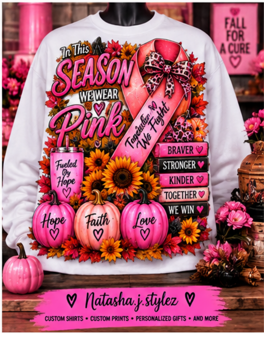 5 HALLOWEEN BREAST CANCER TEMPLATES . DTF,SUBLIMATION,TUMBLERS, SHIRTS , HOODIES AND MORE