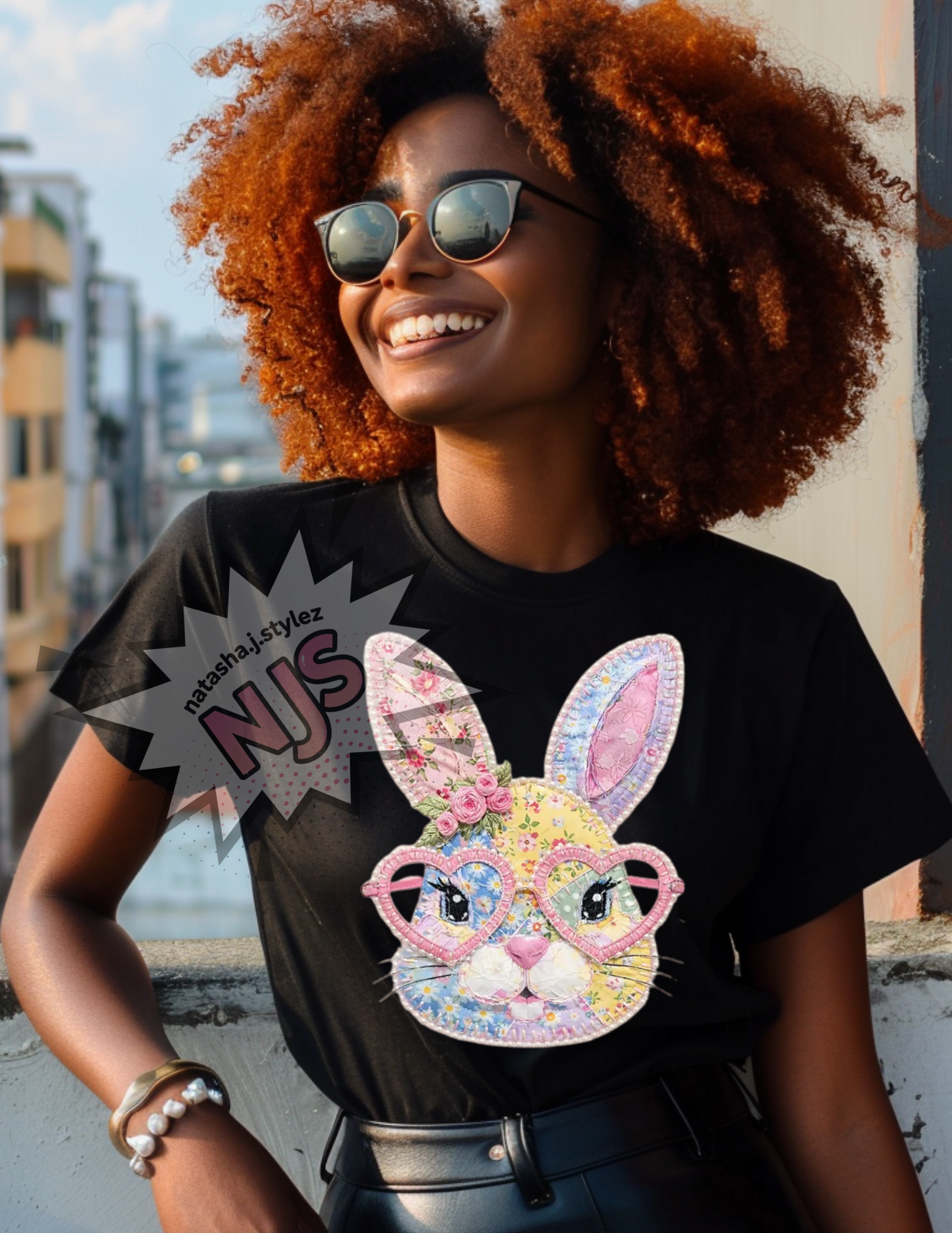 Patchwork Easter Bunny PNG: Floral Grandma Core Cottagecore Quilted Coquette Spring DTF , Sublimation