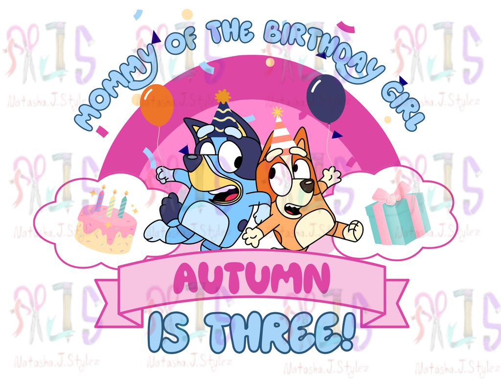 2 Bluey Dog Birthday Template Download