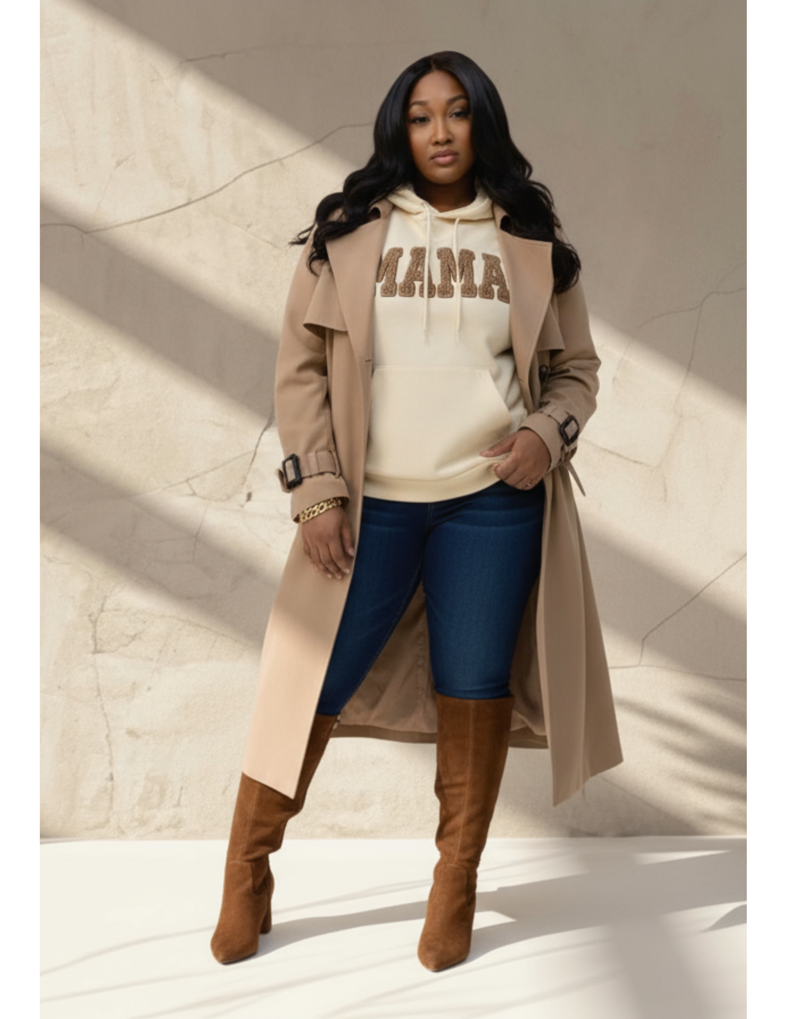 MAMA YARN ILLUSION HOODIE