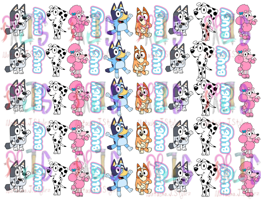 2 Bluey Dog Birthday Template Download