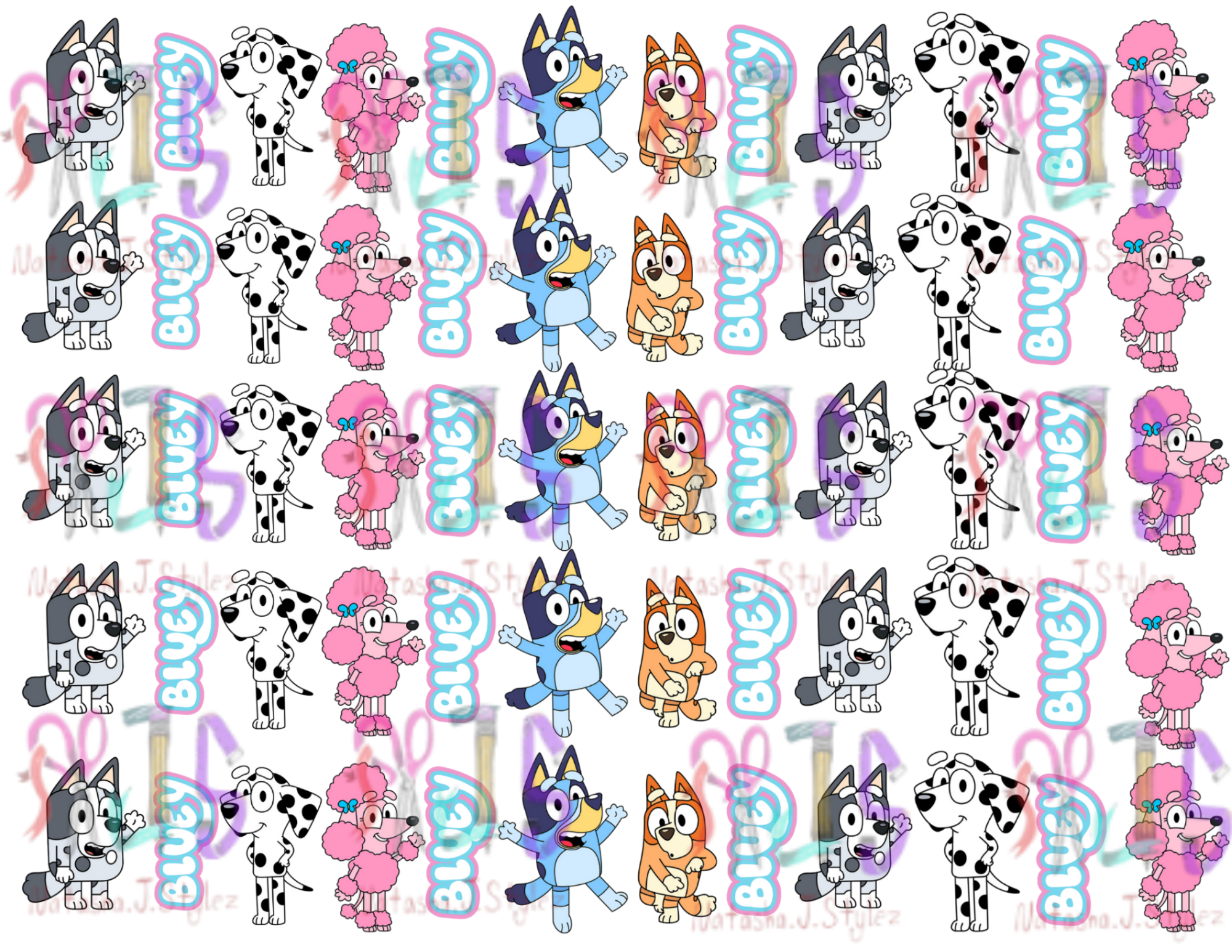 2 Bluey Dog Birthday Template Download