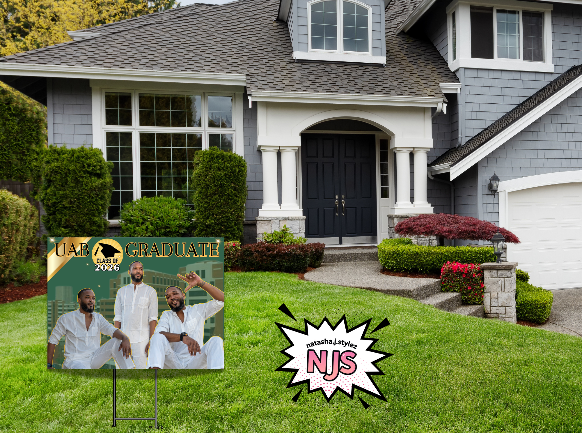 8 2026 YARD GRAD SIGN'S TEMPLATES EDIT IN CANVA