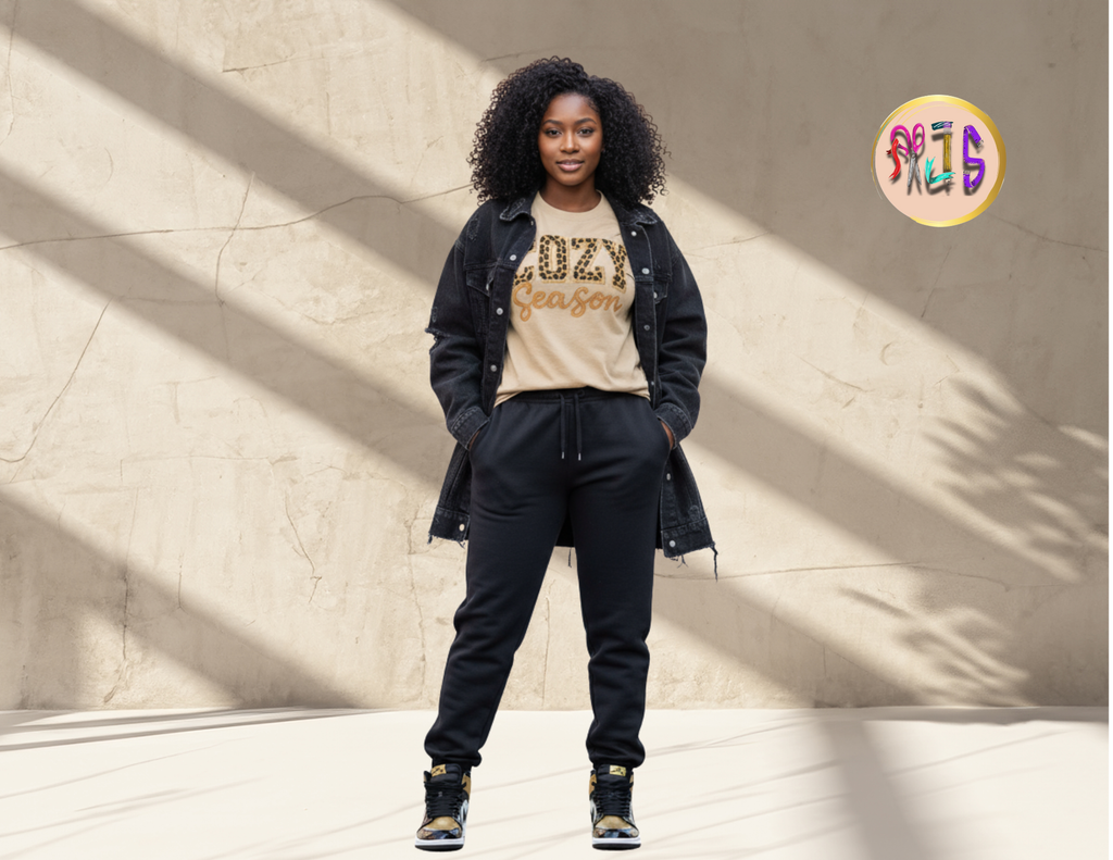 COZEY SEASON LEOPARD PRINT T-SHIRT