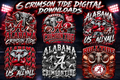 6 Crimson Tide digital download , dtf ,sublimation, shirts ,bags and more
