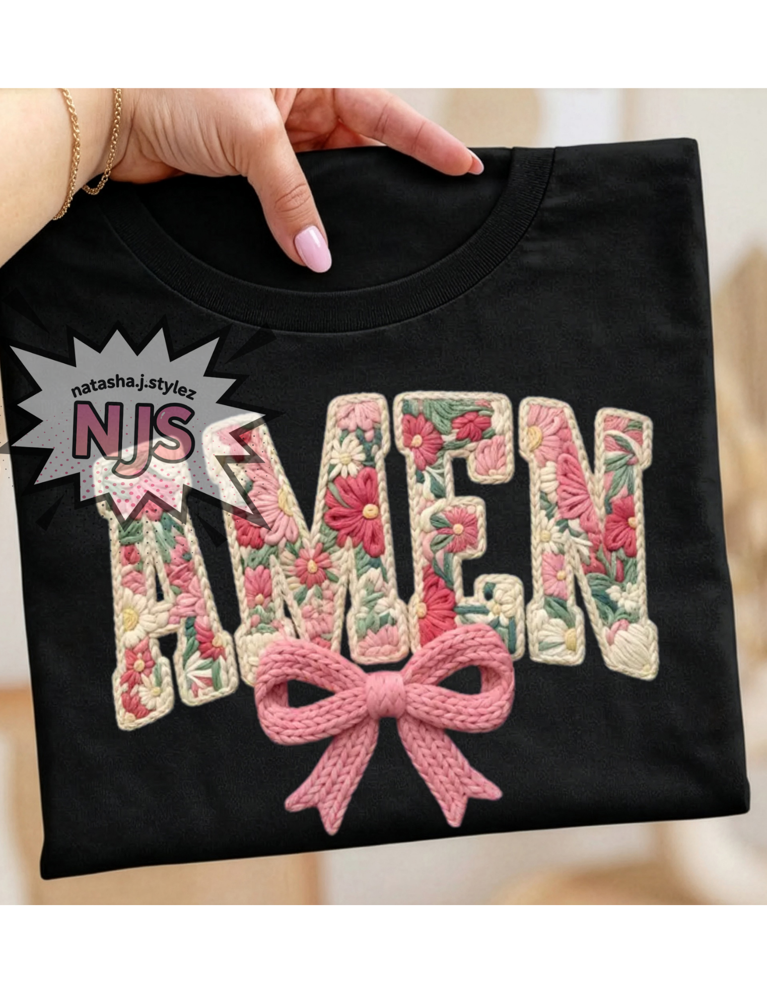 Amen yarn faux illusion png dtf,sublimation