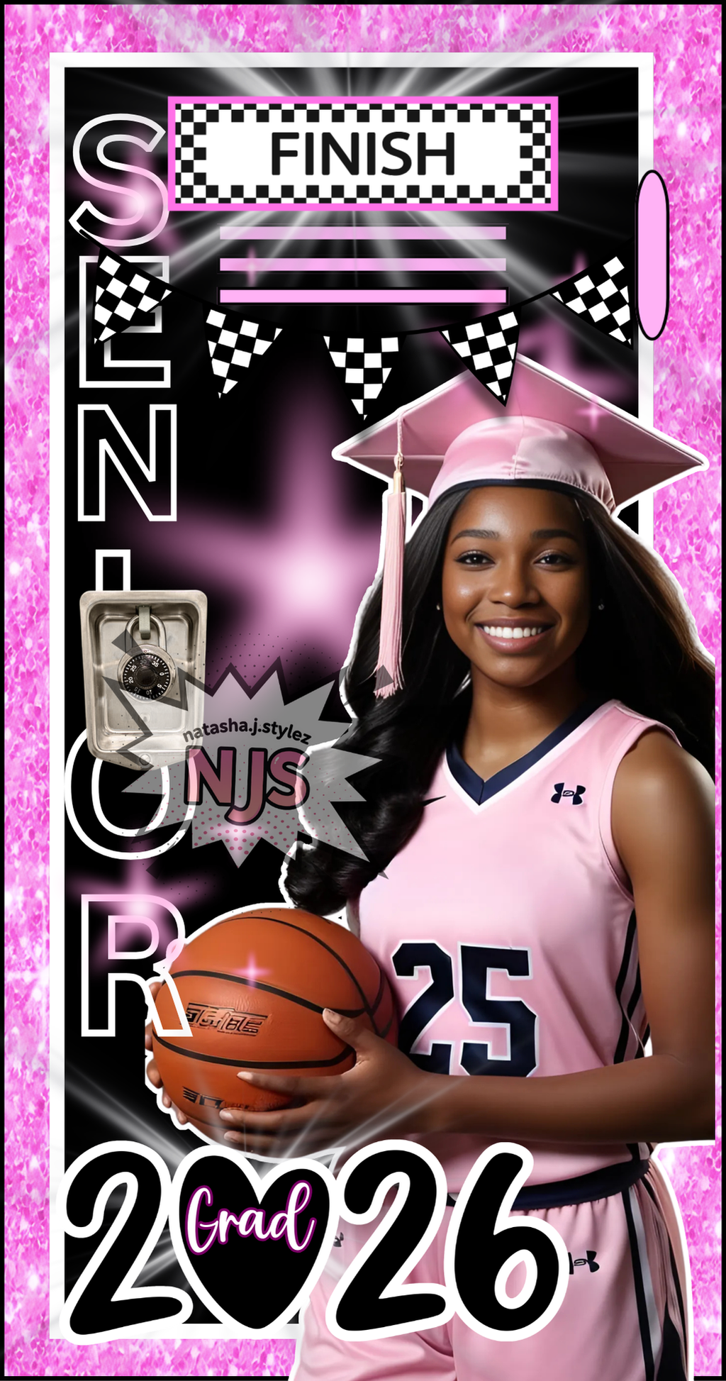 2026 GRAD LOCKER TEMPLATE EDIT IN CANVA PRO