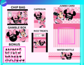 MINNIE MOUSE PARTY FAVOR BUNDLE EDIT IN CANVA