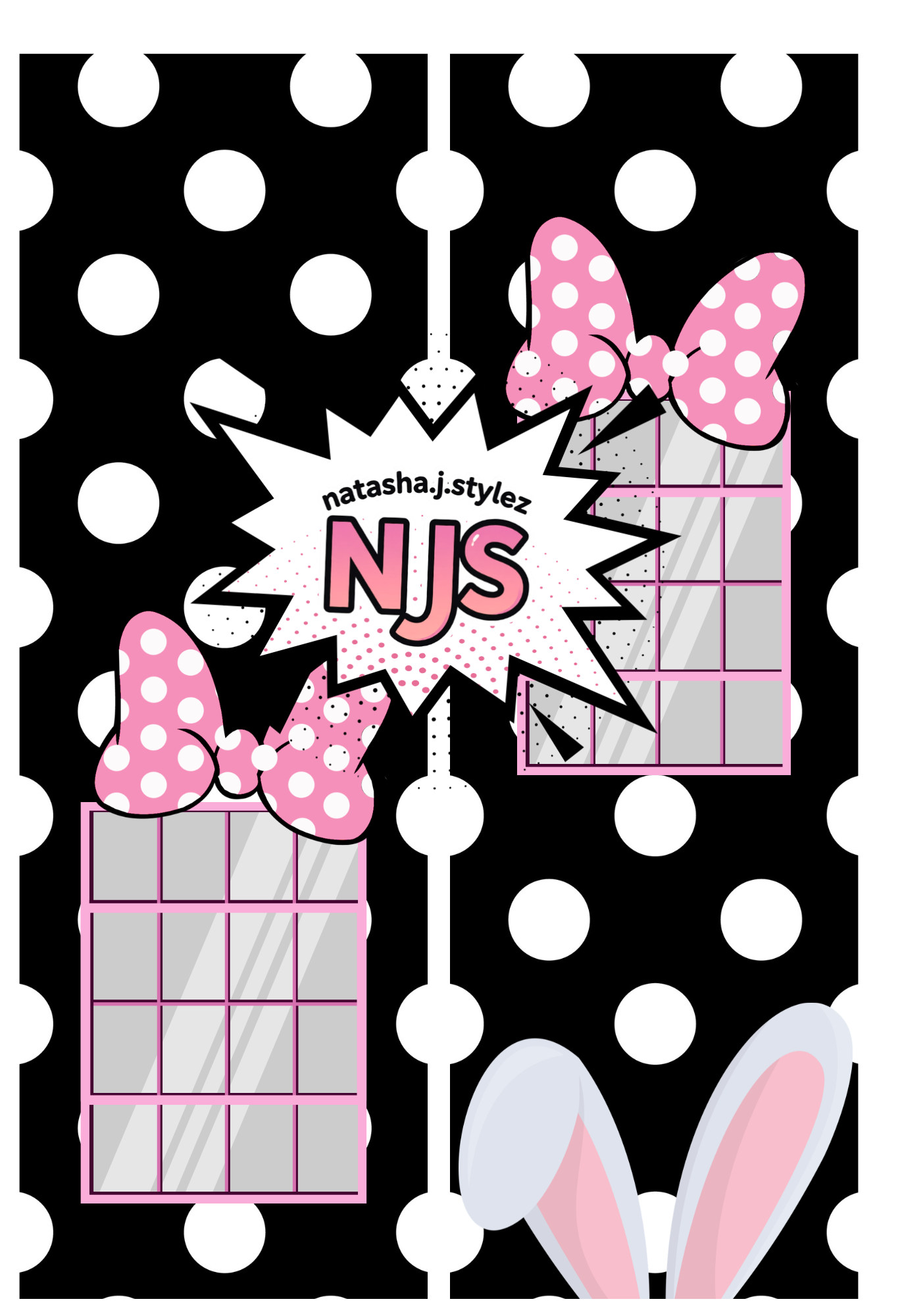 MINNIE  EASTER BOX TEMPLATE EDIT IN CANVA