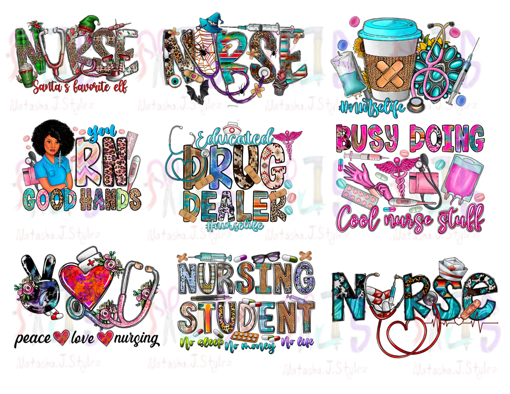 17 NURSE ,RN ,PNG ,SVG DIGITAL DOWNLOAD