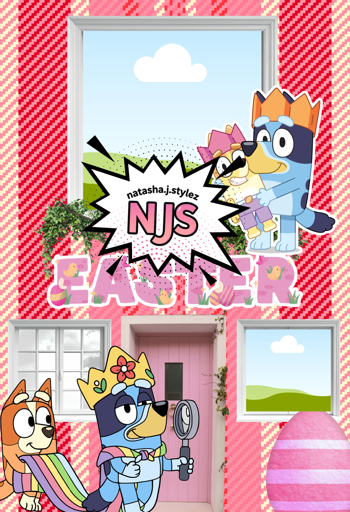 2 BLUEY EASTER TEMPLATES EDIT IN CANVA