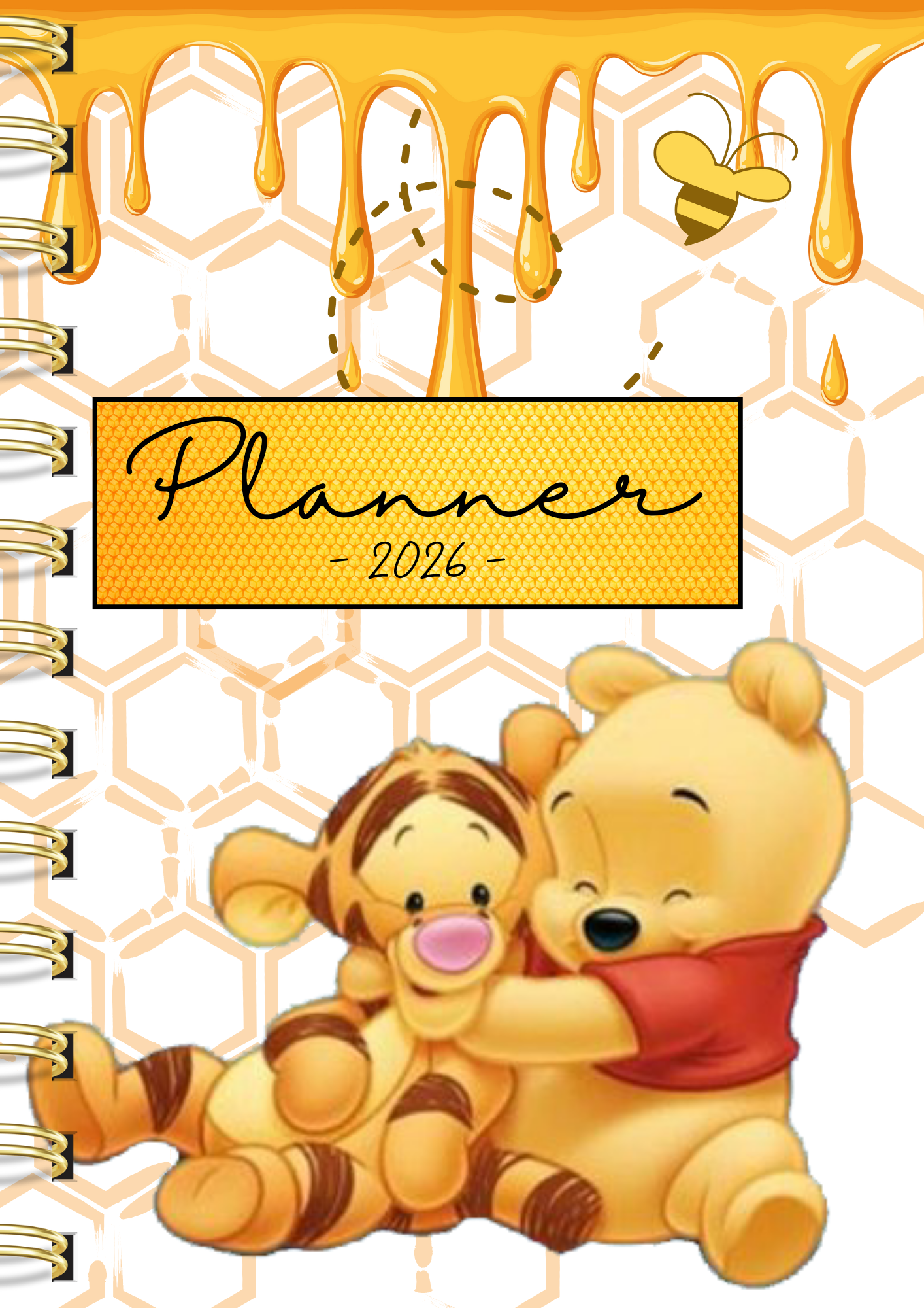 POOH N FRIENDS  2026 PLANNER TEMPLATE