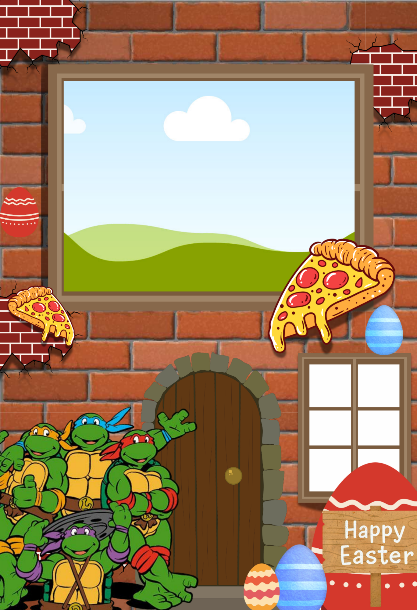 NINJA EASTER BOX TEMPLATE