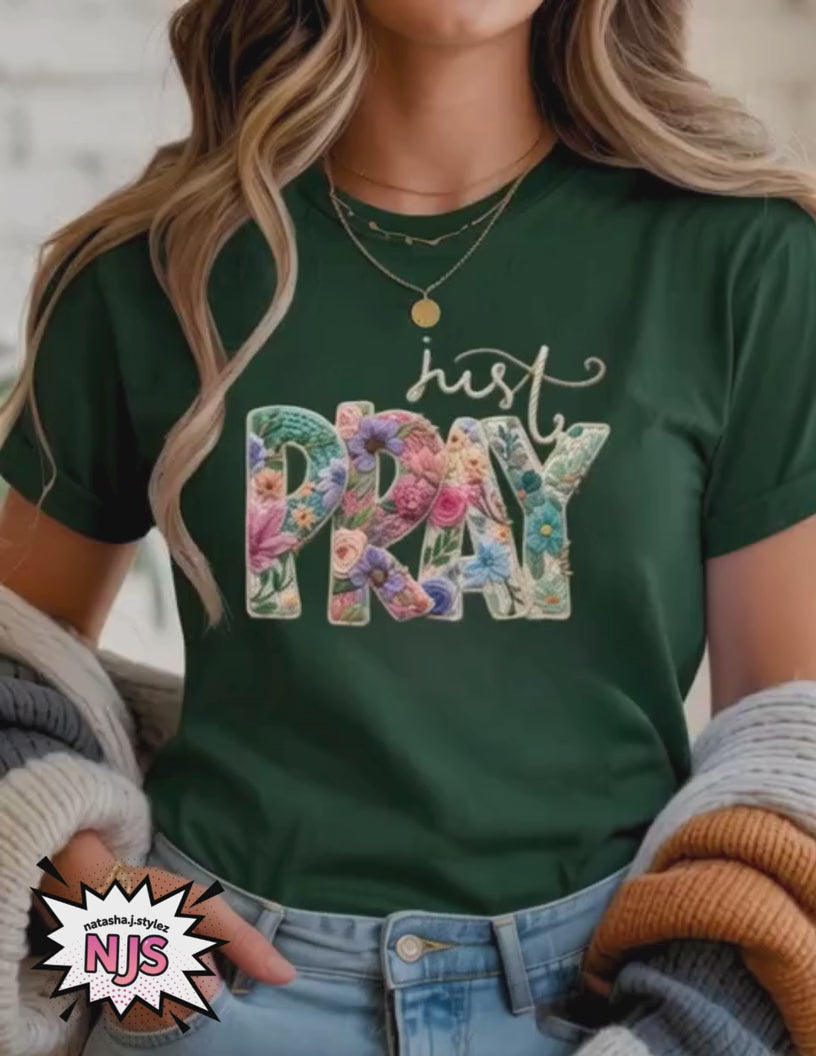 Christian Png, just Pray  Png, dtf, sublimation
